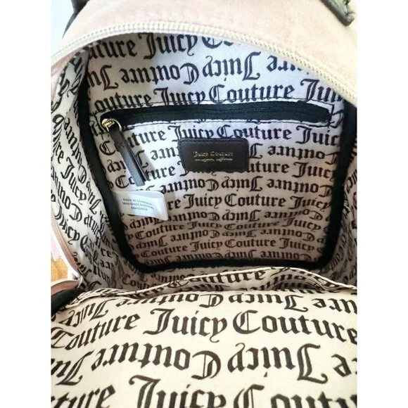 Juicy Couture Dusty Blush Pink Heritage Backpack NWT RARE FIND New Juicy Couture Heritage Signature Logo Backpack- Dusty  main image 3